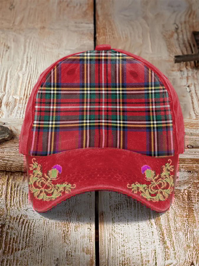 Thistle Scottish Check Hat