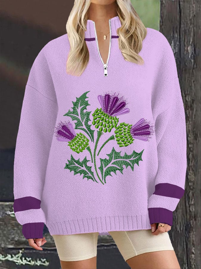 Women's Thistle Scottish Sweatshirt