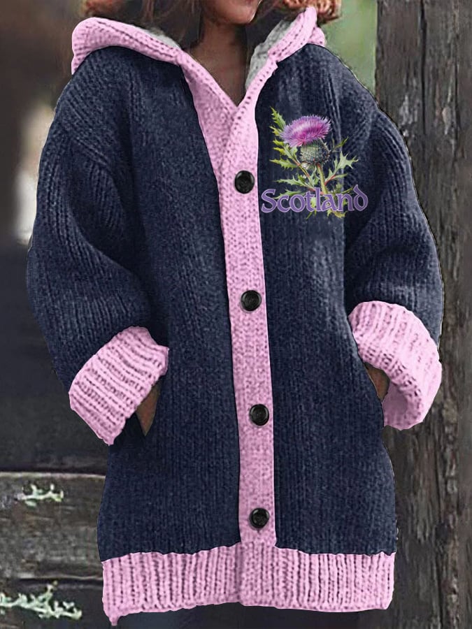 Women's Thistle Scottish Hooded Jacket